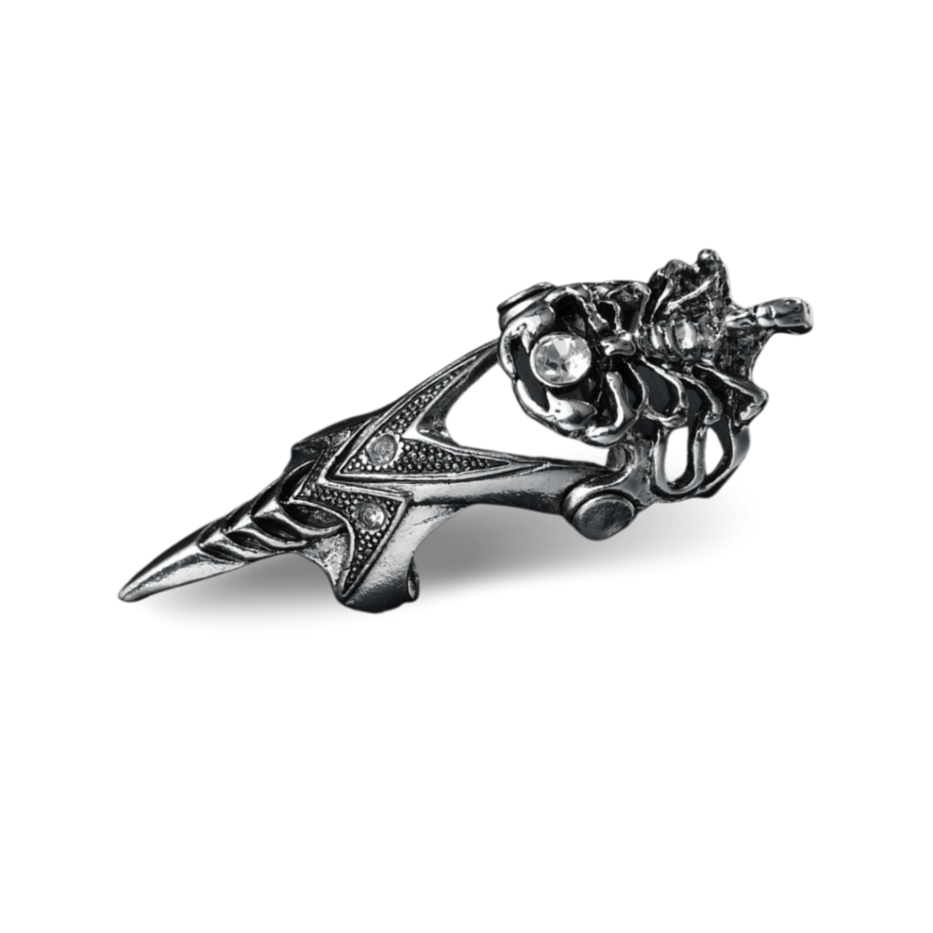 Bague Couronne Gothique En Acier Inoxydable - Modèle Unisexe Punk Reine/Chevalier - Or Jaune, Noir, Argent - 3
